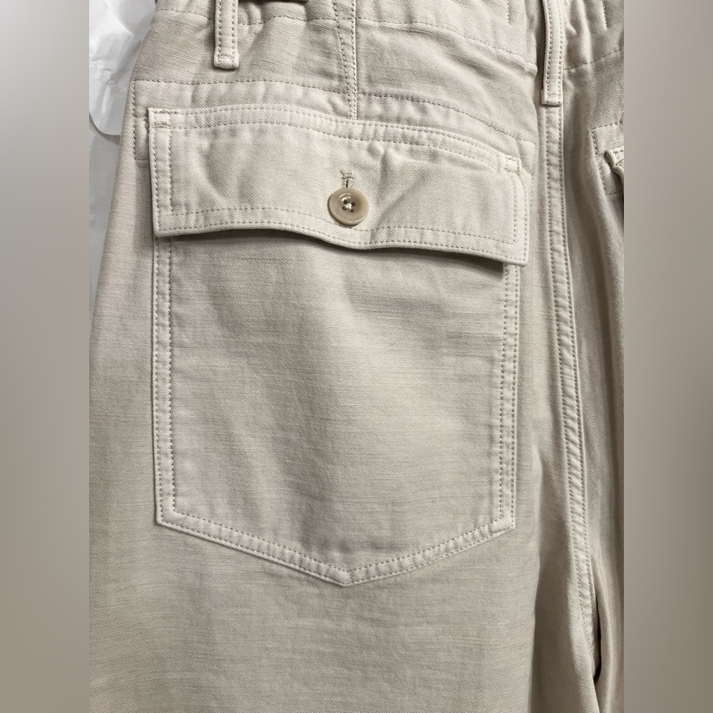 Outerknown Westbound Utility Pant in Oatmeal/Cream NWT - Picture 10 of 13
